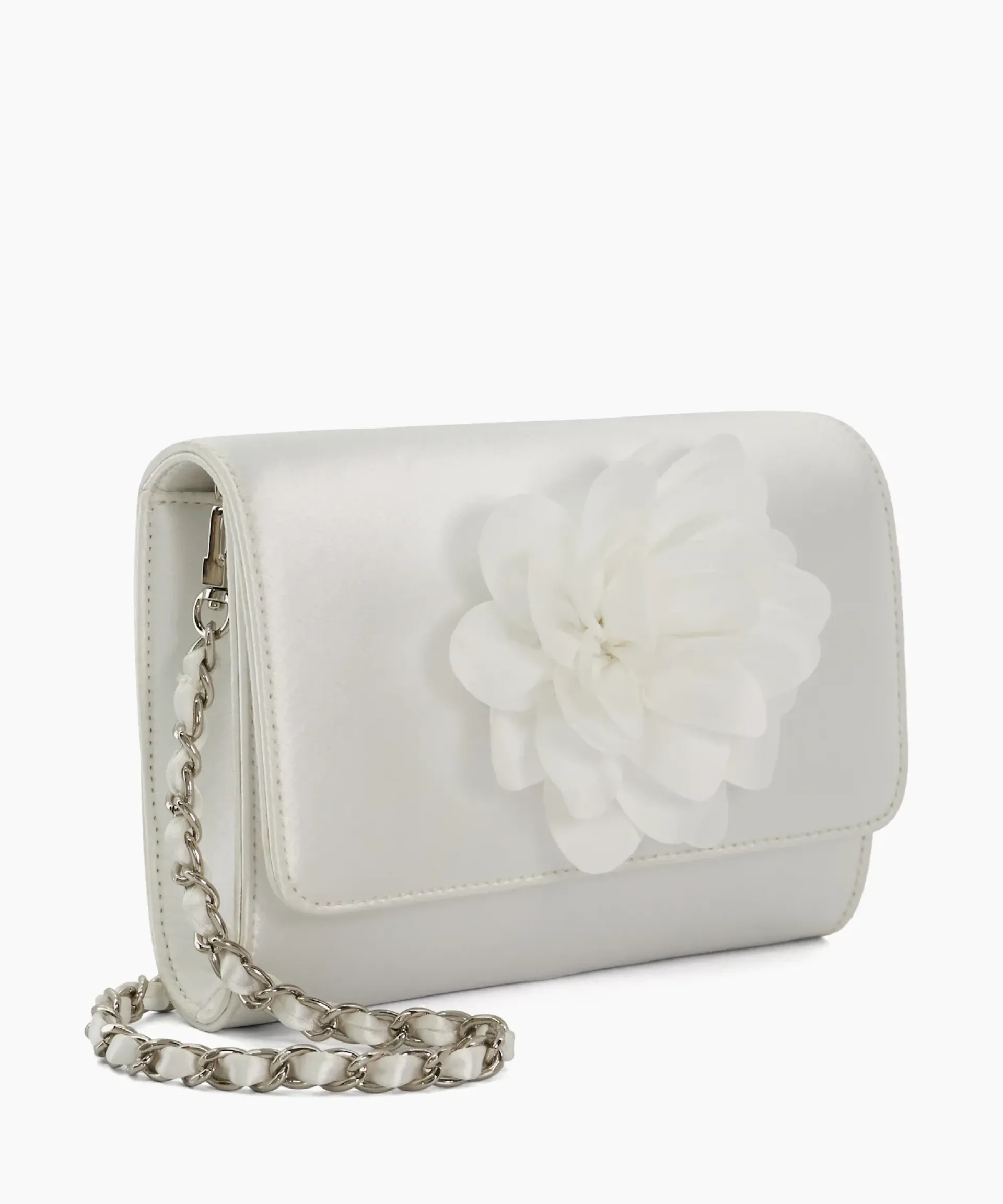 Dune London Clutch Bags>Blossoming - White