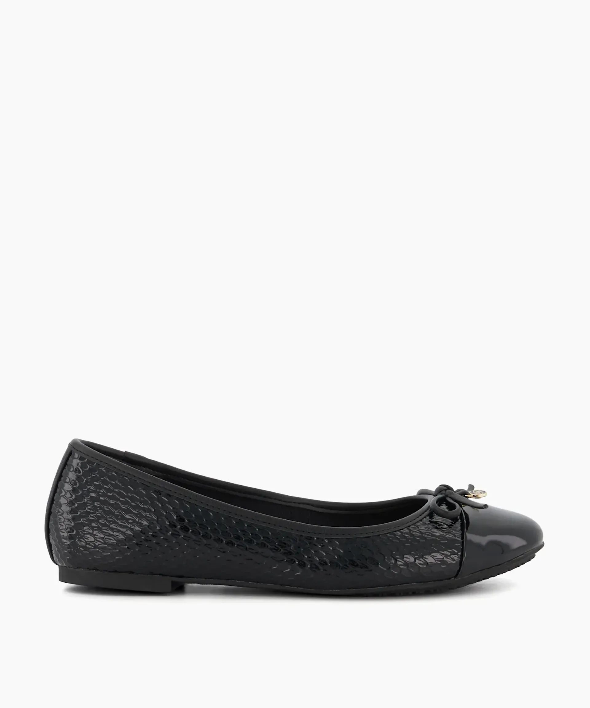 Dune London Ballet Pumps>Hallo - Black