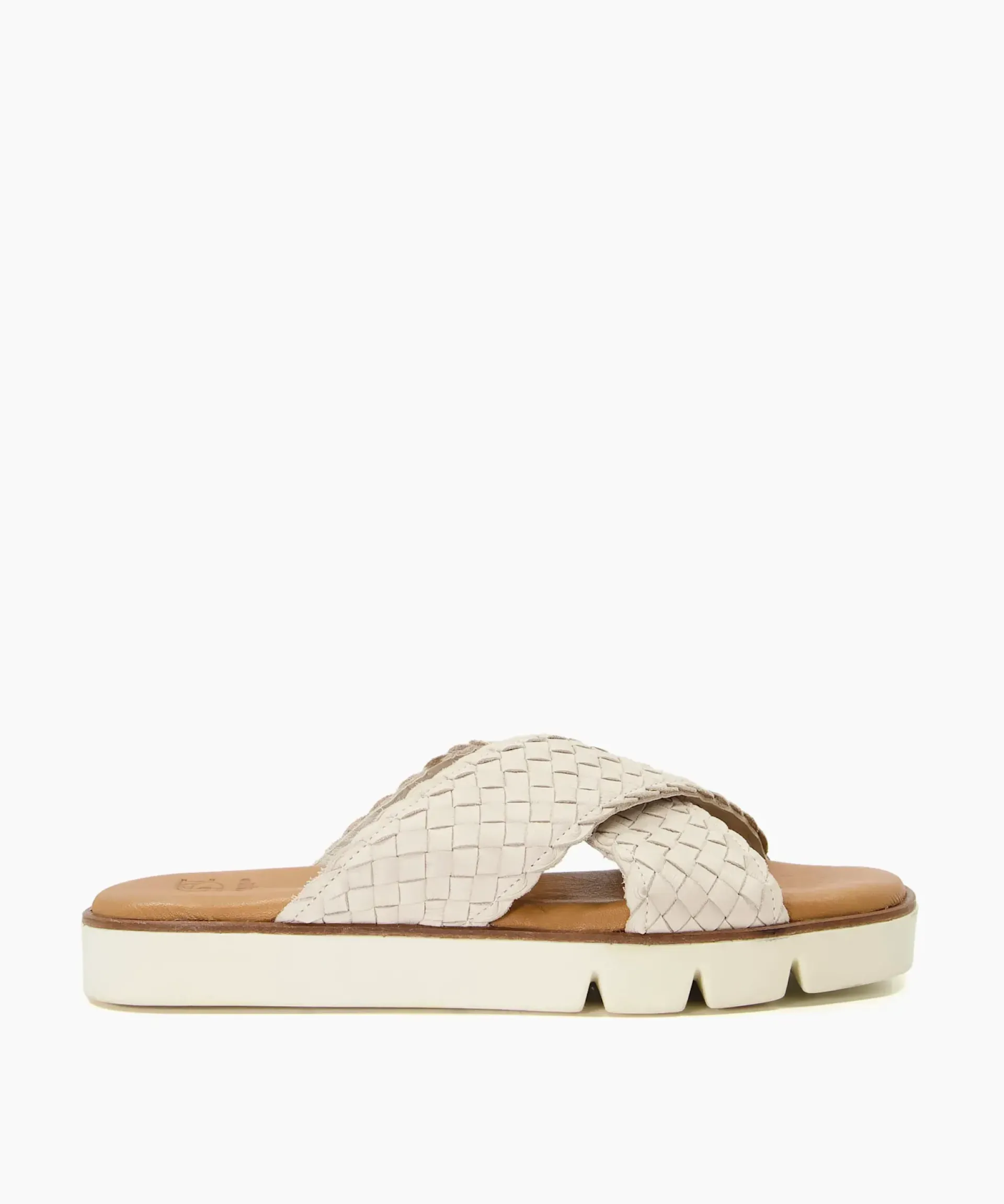 Dune London Flat Sandals>Lexey - Ecru Neutral