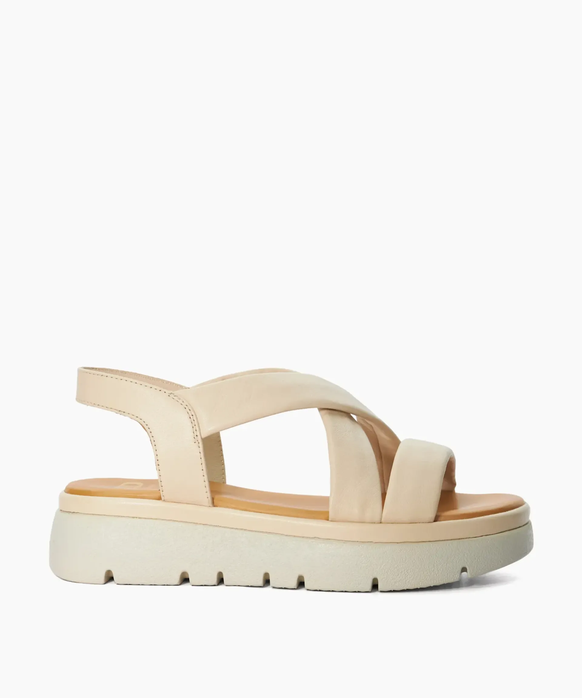 Dune London Flat Sandals>Lounge - Ecru Neutral
