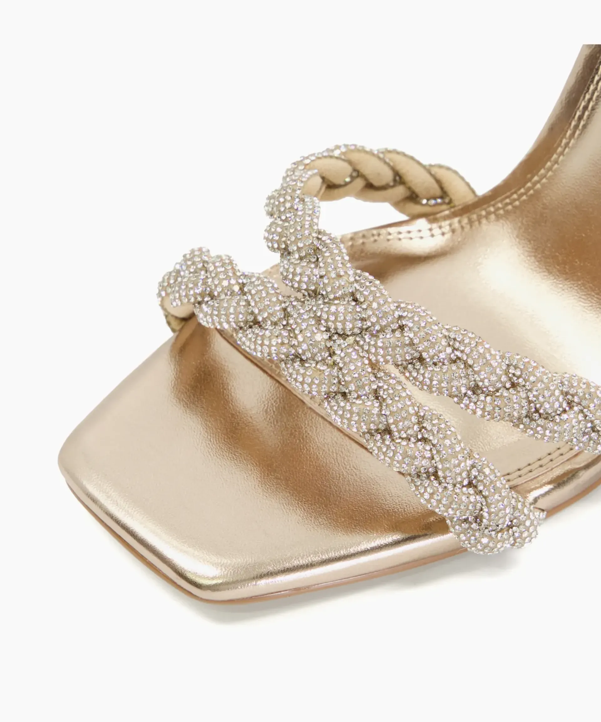Dune London Heeled Sandals>Melodic - Rose Gold Metallic