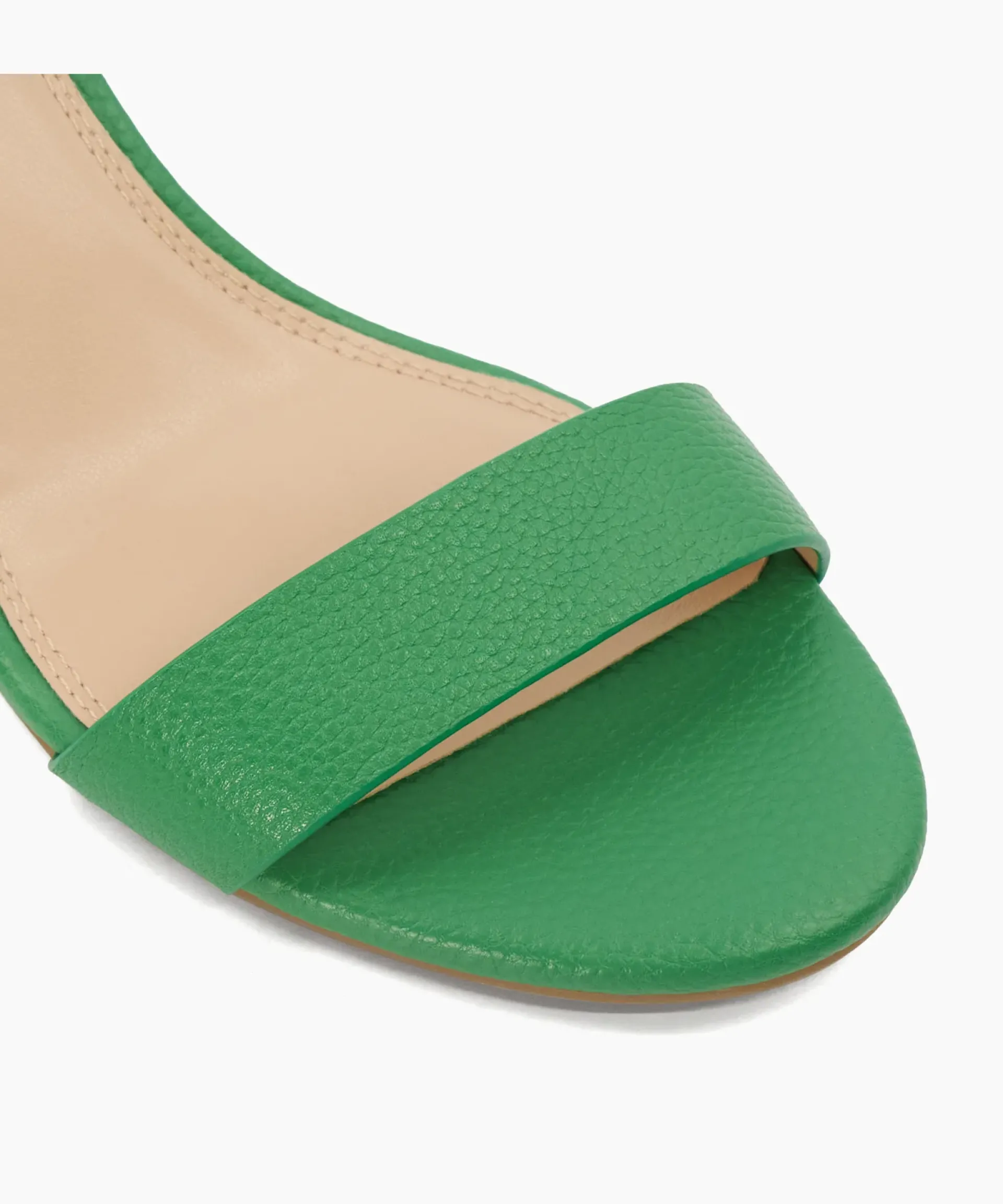 Dune London Block Heeled Sandals>Memee - Green Green Leather