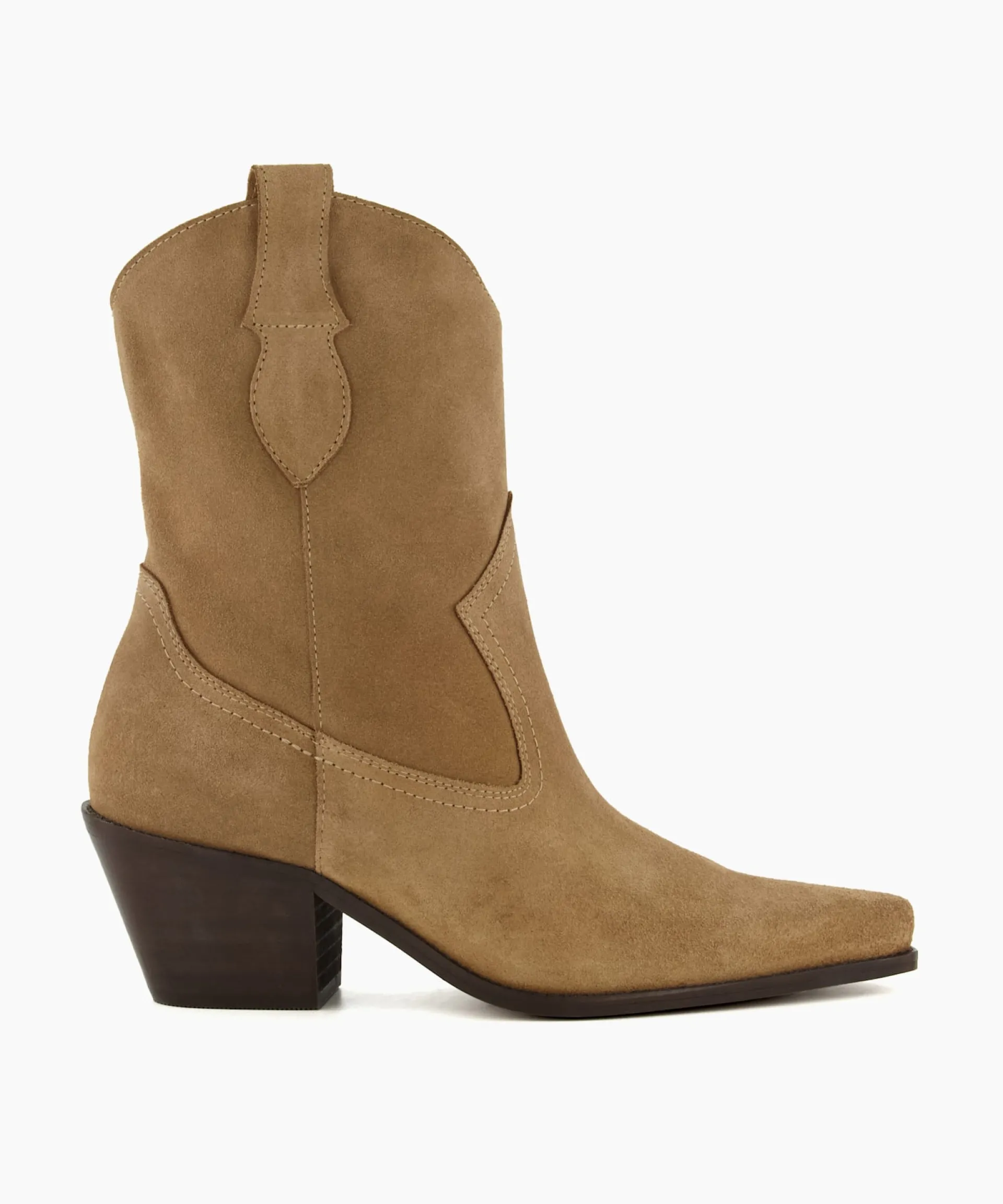 Dune London Western Cowboy Boots>Pardner - Sand Neutral