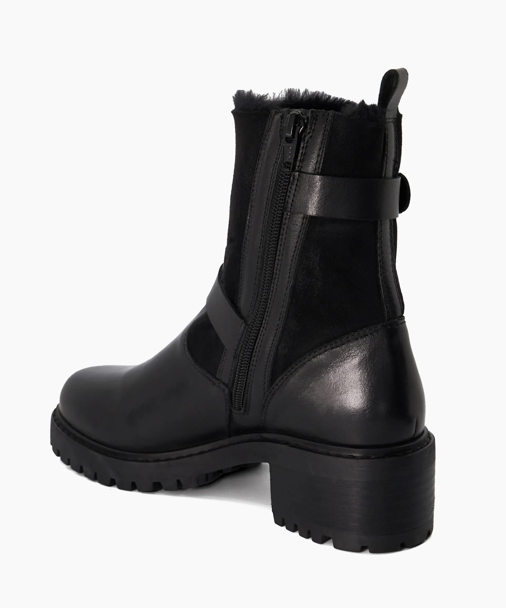Dune London Black Boots>Perform - Black