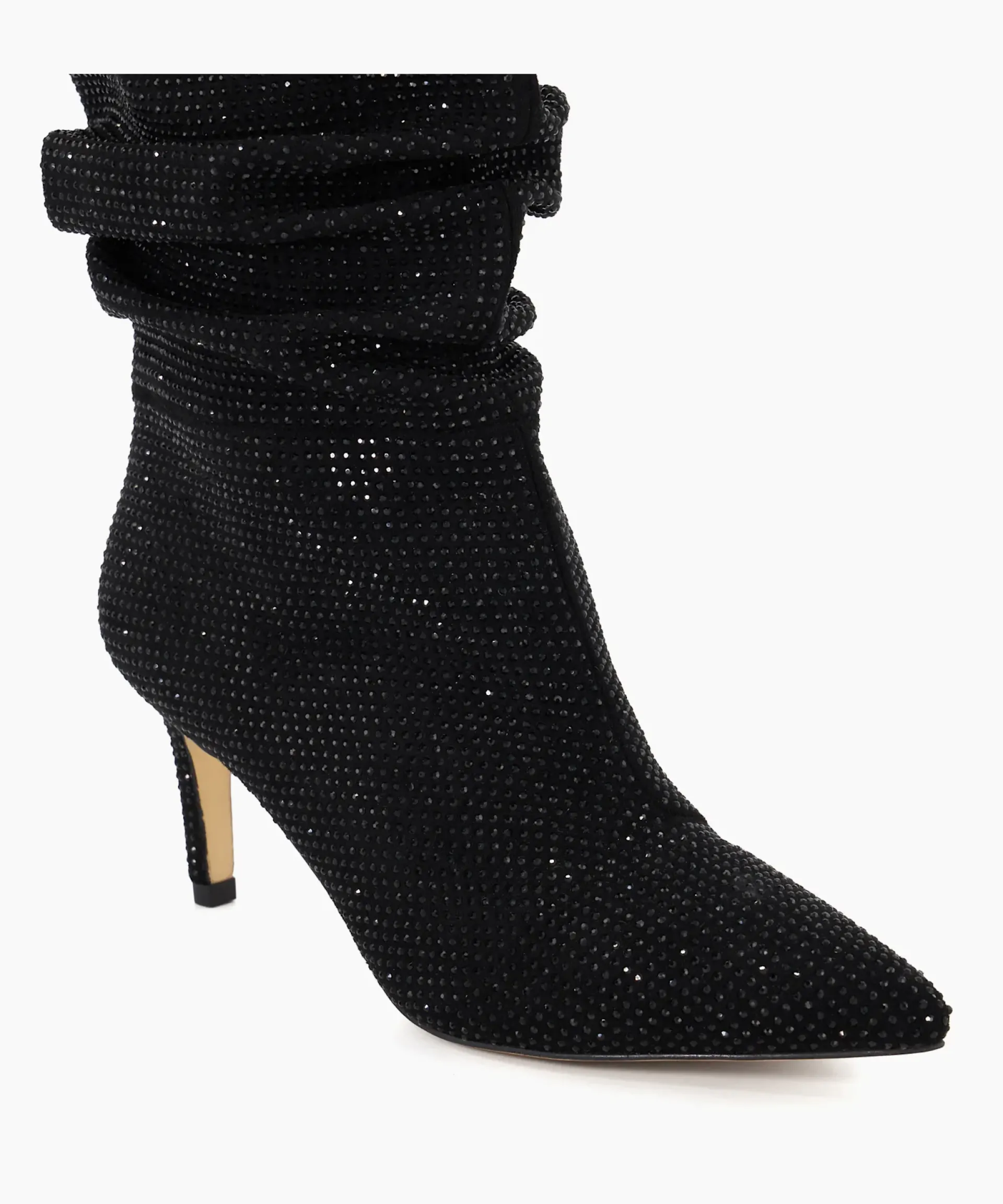 Dune London Knee High Boots>Slouch - Black Black Fabric
