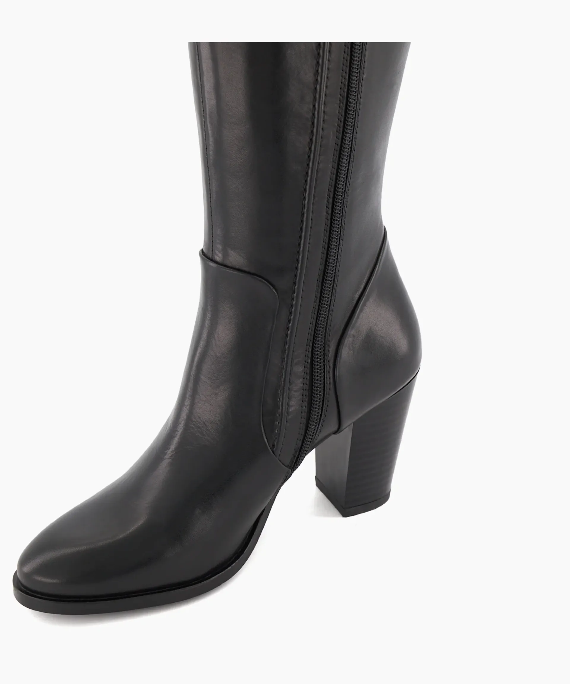 Dune London Knee High Boots>Tippy 2 - Black